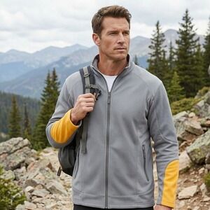 Cutter & Buck Weathertec Windbreaker Jacket Men's 3XL‎ Full Zip Athleisure Gray